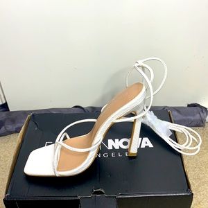 Lace up Fashion Nova heels